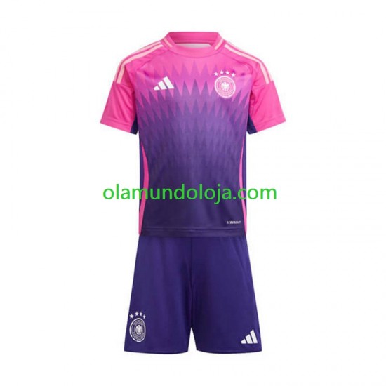 Camisola Alemanha Criança Equipamento Segundo Euro 2024 Manga Curta